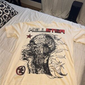 Hellstar Cream Graphic Men's Tee